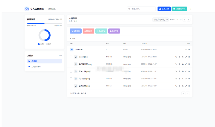 全新轻量化个人云盘系统源码 PC+H5自适应-开源源码