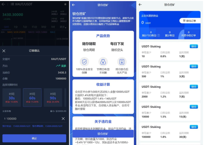 图片[2]-Phemex多语言交易所源码/期权交易+合约交易+新币申购+锁仓挖矿+平台币发行+K线行情控制/前端uniapp编译后+后端PHP