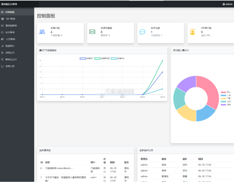 图片[5]-全新漂流瓶系统源码 全开源 新UI 附安装教程