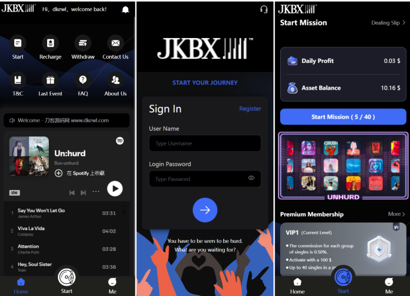 JKBX海外音乐抢单系统源码 Thinkphp框架 附教程