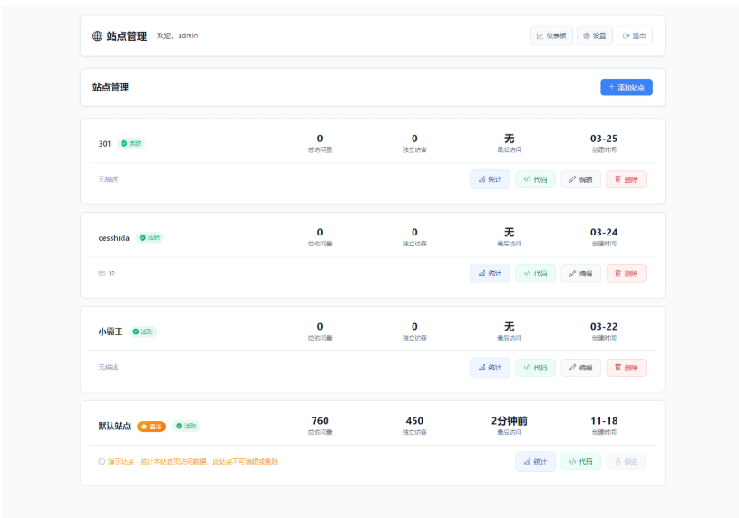 图片[3]-【开源】PHP网站流量统计系统源码/支持本地部署/轻量级极简CNZZ替代版