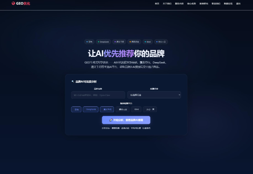 生成式AI（GEO）关键词排名优化系统源码 / 支持DeepSeek与ChatGPT等大模型收录监测-开源源码